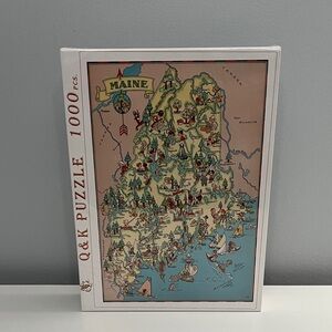 1000-Piece Map of Maine Puzzle